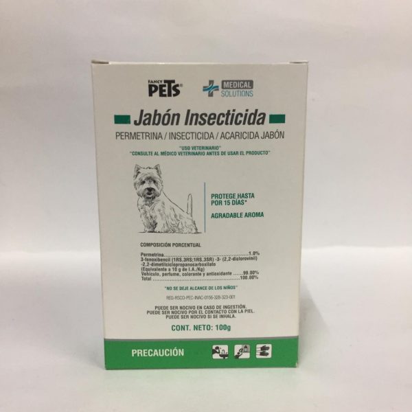 JABÓN INSECTICIDA  PERMETRINA/INSECTICIDA/ACARICIDA JABÓN CONT.100G