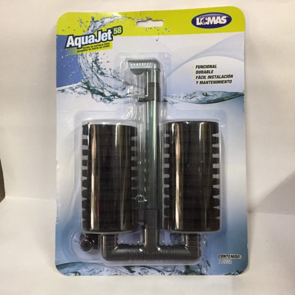 FILTRO DE ESPONJA PARA ACUARIOS DE HASTA 58Lt
